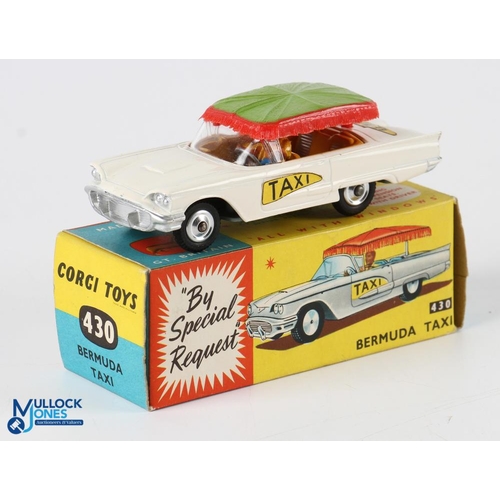 205 - Corgi 430 Bermuda Taxi (Ford Thunderbird). Very light used condition - 3 small marks to paint work o... 