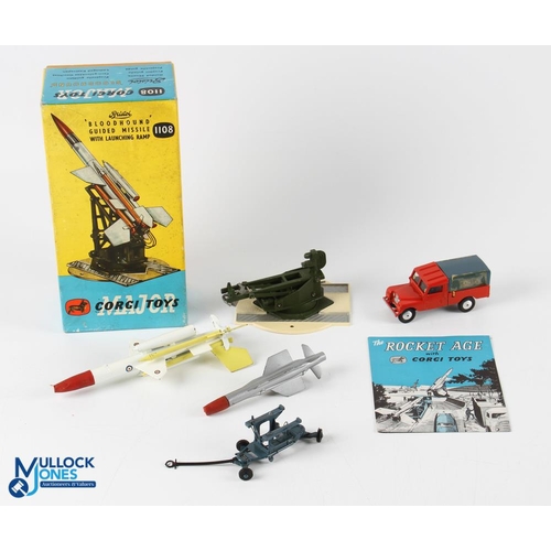 213 - Corgi Major No 1108 Bristol Bloodhound Guided Missile & Launching Ramp + original box - missing one ... 