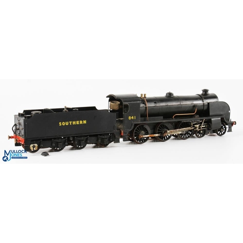 24 - Peter McCabe O Gauge Live Steam Southern S15 Class 4-6-0 Locomotive and Tender in black livery numbe... 