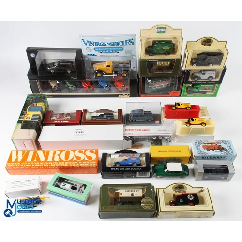 240 - Diecast Cr Collection a mixed lot with noted items of a good Solido Citroen C4 boxed set, Ertl vinta... 