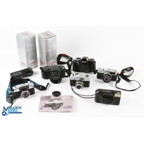 278 - 35mm Camera Collection, to include a Yashica FX103 body with winder and instructions, Olympus Pen, O... 