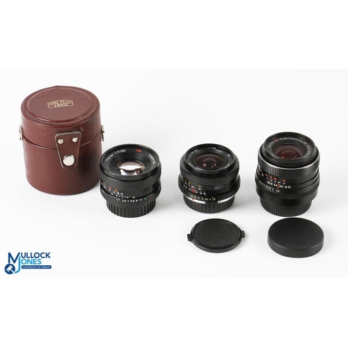 281 - 35mm Camera Lens Collection, to include Carl Zeiss Jenna Planar 1,7/50 T#7355158, Carl Zeiss Jena DD... 