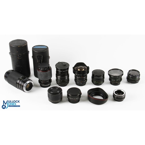 282 - 35mm SLR Camera Lens & Accessories Collection, to include Asahi SMC Pentax 1:3.5 15mm lens, Pentacon... 