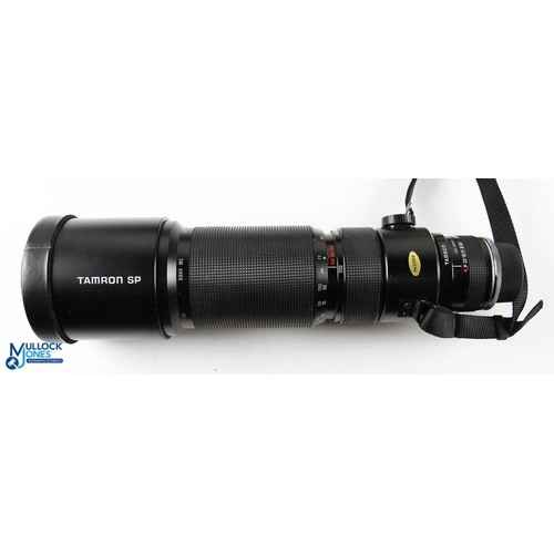 287 - SLR 35mm Tamron Camera Lens SP 200-500mm f/5.6 BBAR MC 95 43 12-5 for Contex in its original case - ... 