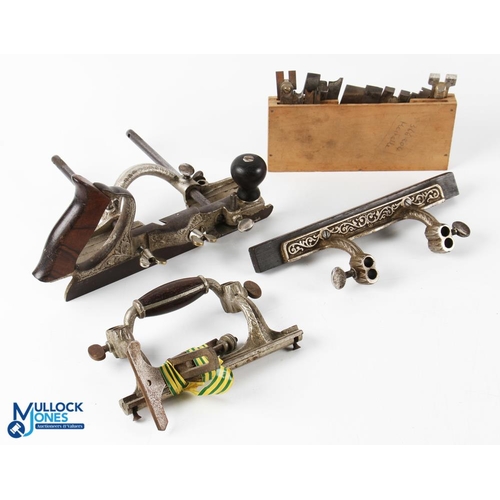 336 - Stanley Combination Plane Parts and Spares - a mixed lot to include a No.46 plane body with fence, a... 