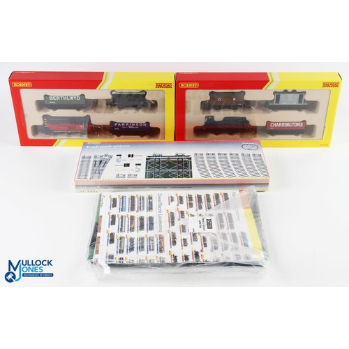 37 - Hornby Railroad R2669 R2670 Train Set Pack 00 Locomotive & Wagons Boxed x5800 Trak mat, track pack s... 