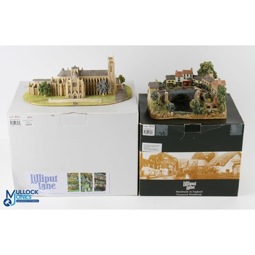 377 - Lilliput Lane Boxed Collection a good lot to included L3397 Westminster Abbey Ltd edition, L3060 Coa... 