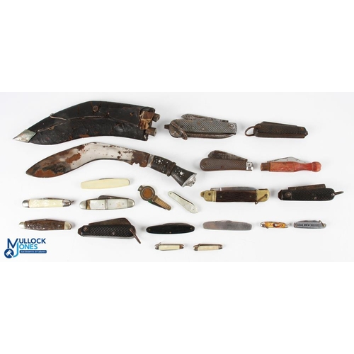 380 - Penknife Collection to include British Miltary folding knifes dated 1943-1945, a mother of pearl sma... 