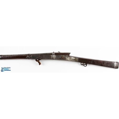 384 - India & Punjab - Indian matchlock rifle (torador) scarce Sikh matchlock made during the reign of Mah... 