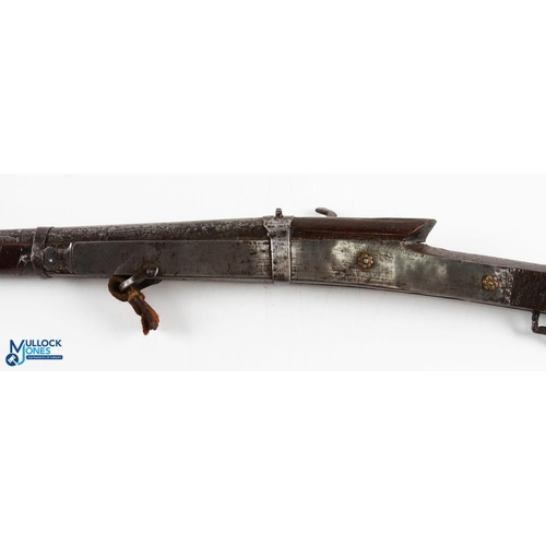 384 - India & Punjab - Indian matchlock rifle (torador) scarce Sikh matchlock made during the reign of Mah... 