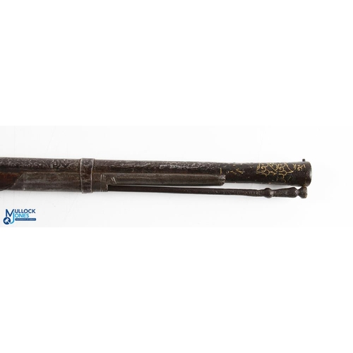 384 - India & Punjab - Indian matchlock rifle (torador) scarce Sikh matchlock made during the reign of Mah... 