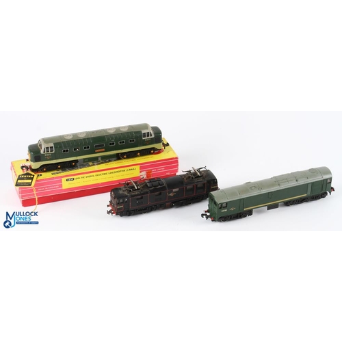 39 - 3x Hornby Dublo Locomotive Diesels D5702 D9012 Crepello, Plus Trix 105 BR EM1 Bo-Bo Electric Loco 26... 