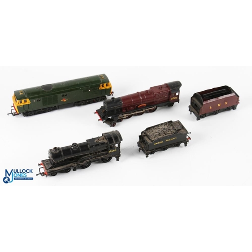 41 - 3x 00 Gauge Locomotives to include a kit-built Br 62660 locomotive, a Hornby diesel 7065, LMS 6205 p... 