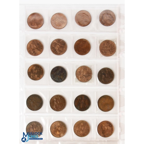 426 - Collection of George III to Elizabeth II Penny and Half Penny Coins (#150) containing assorted years... 