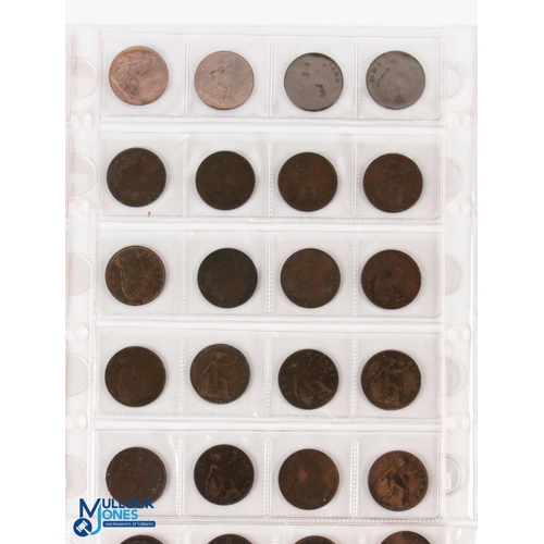 426 - Collection of George III to Elizabeth II Penny and Half Penny Coins (#150) containing assorted years... 