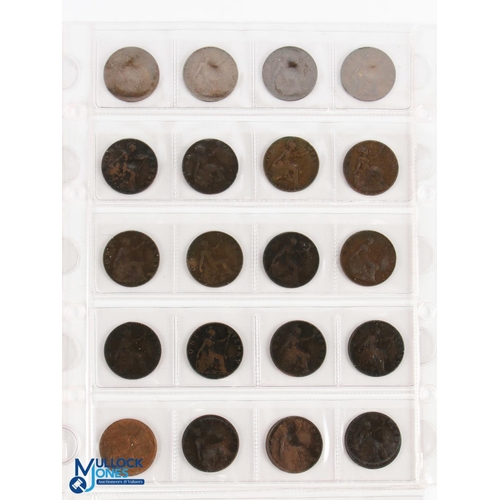 426 - Collection of George III to Elizabeth II Penny and Half Penny Coins (#150) containing assorted years... 