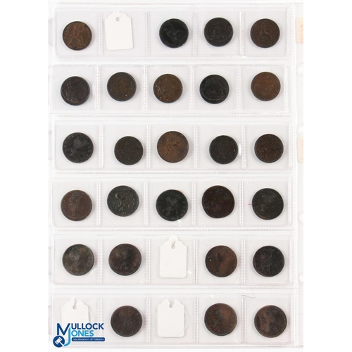 429 - George II To Elizabeth II Farthings, Half Farthings and other Coins (qty) - housed in coin folder fi... 