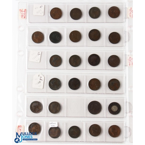 429 - George II To Elizabeth II Farthings, Half Farthings and other Coins (qty) - housed in coin folder fi... 