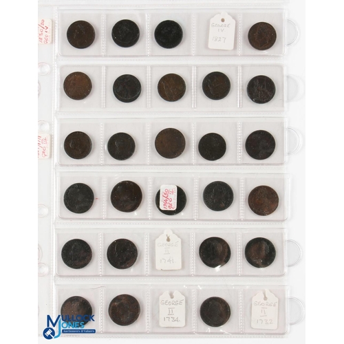 429 - George II To Elizabeth II Farthings, Half Farthings and other Coins (qty) - housed in coin folder fi... 