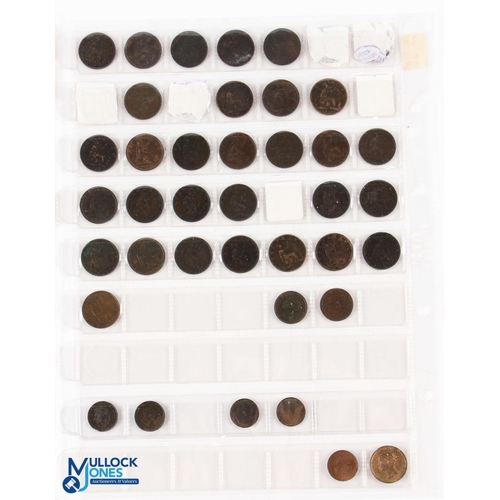 429 - George II To Elizabeth II Farthings, Half Farthings and other Coins (qty) - housed in coin folder fi... 