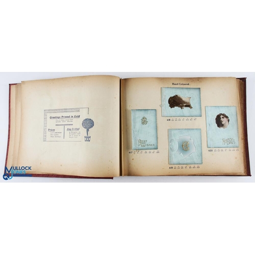 489 - The Eagle Series of Private Greet Cards Trade Book of Cards c.1911 with 39 pages of cards including ... 