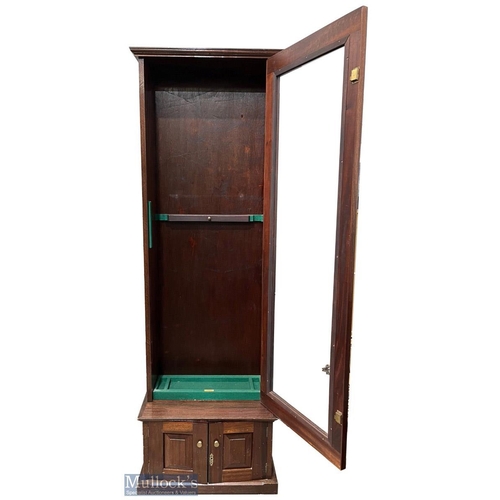 498 - Period Mahogany Fishing/Guns/Sporting Storage Cabinet, a fine wooden glazed cabinet made by A G Gang... 