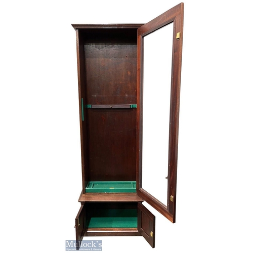 498 - Period Mahogany Fishing/Guns/Sporting Storage Cabinet, a fine wooden glazed cabinet made by A G Gang... 