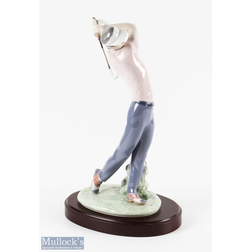 498a - Group of 5 Boxed Lladro Figures - inc  'Golfing Couple' Model 1453 height 34cm, in original box with... 