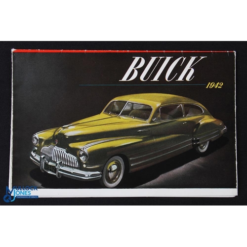 503 - Buick 1942 Fold out poster Illustrating in multicolour 20 Models of Cars - Plus details and specific... 