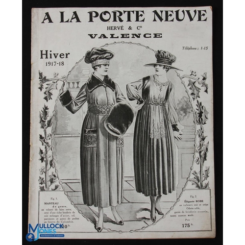 531 - A La Porte Neuve 1917/18 - 20 page well illustrated fashion catalogue with some 150 illustrations of... 