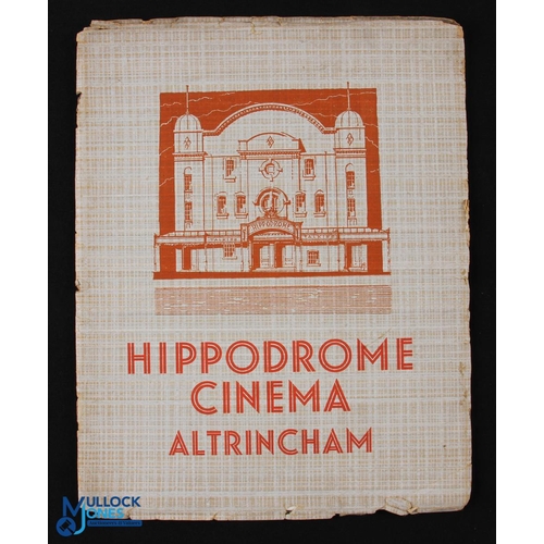 535 - Cinema Opening Souvenir Programme: Hippodrome Cinema, Altringham 1933- An attractive 32 page program... 