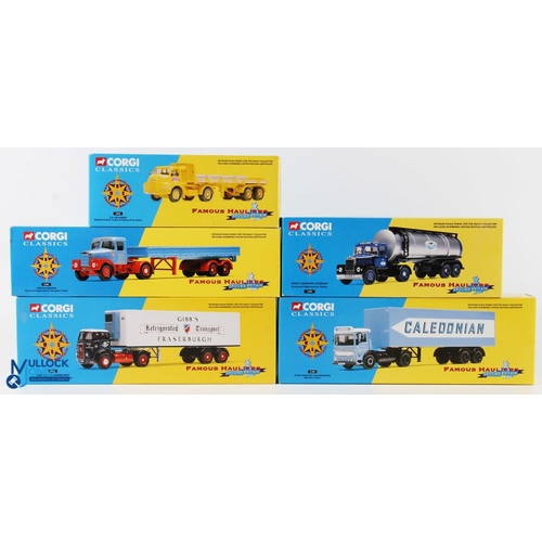 55 - Corgi Classics Famous Hauliers Around Britain Diecast Commercial Toys (5) incl' J W Richards Bedford... 