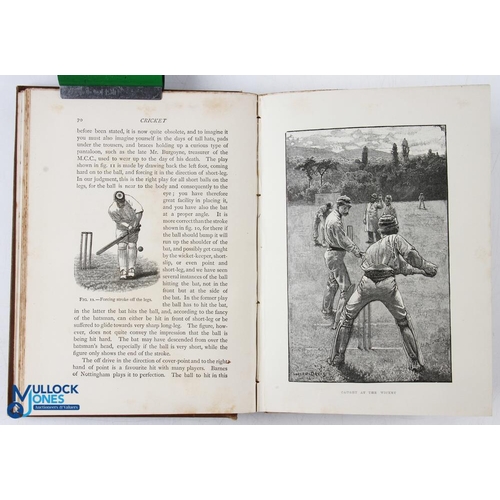 567 - Cricket by G Steel 1890 - a detailed 429 page book full of illustrations within the text - has chapt... 