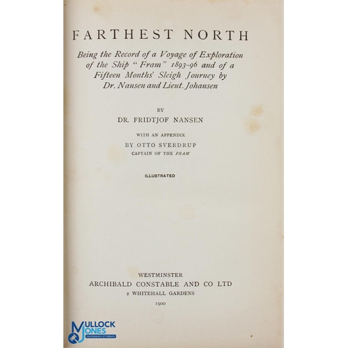 570 - Farthest North by Dr Fridtjof Nansen 1900, sub titled 