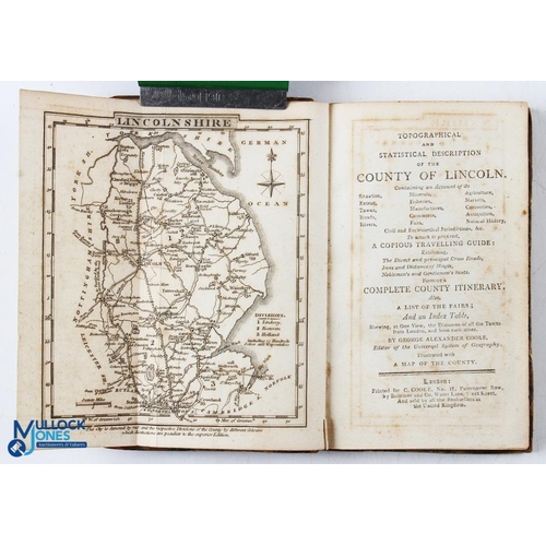 572 - Topographical and Statistical Description of The County of Lincoln by George Alexander Cooke c1805 -... 