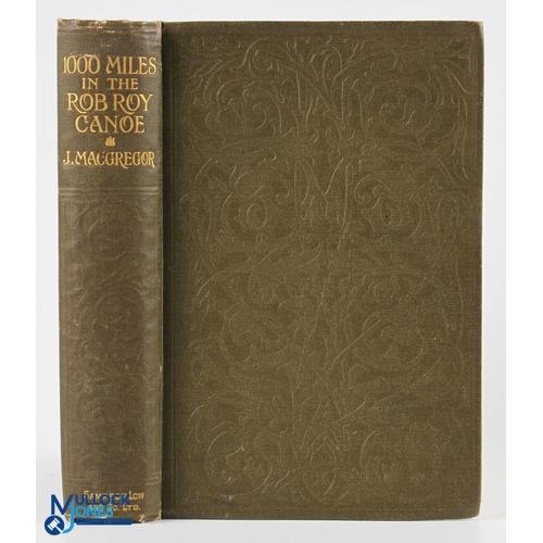 583 - Switzerland 1000 Miles in The Rob Roy Canoe by J Macgregor 1870s - 255 page book with one colour pla... 