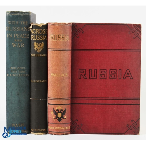 592 - Russia by D Mackenzie Wallace 1877. An extensive 630 page book with fold out map, with chapters rega... 