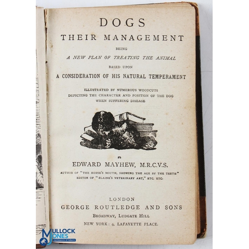 607 - Dogs: Their Management by Edward Mayhew - 264 page book with illustrations of various breeds of dogs... 