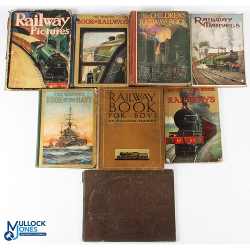 610 - c1920-1950 Period Children Railway Books, a collection to include Railway Book for Boys Ellison Hawk... 