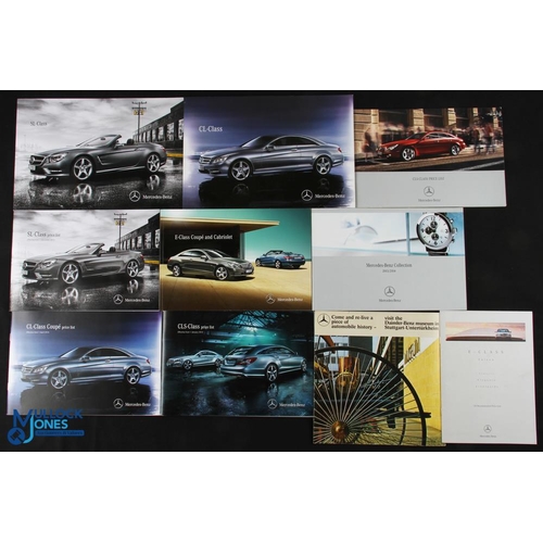 636 - Mercedes-Benz Sales Brochures/Price lists, a good collection of 10 paperback publications to include... 