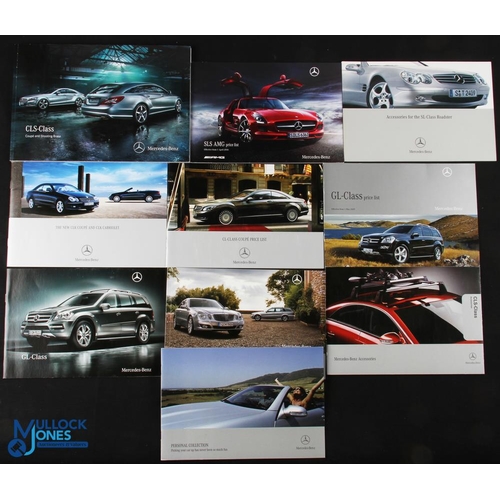 639 - Mercedes-Benz Sales brochures/price lists, a good collection of 10 paperback publications to include... 