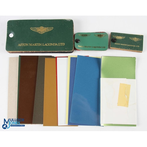 642 - 1981 Aston Martin Leather Lagonda Interior Sample Booklets, 3 good trim books, with 2 paint range sa... 