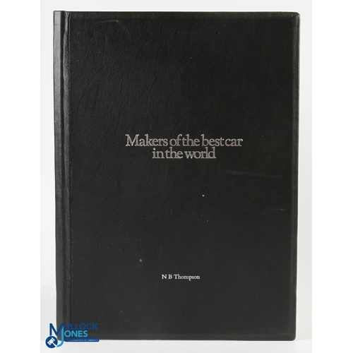 652 - 1982 Rolls Royce Leatherbound Book Car History, factory, craftsmen, Makers of the Best Car in The Wo... 