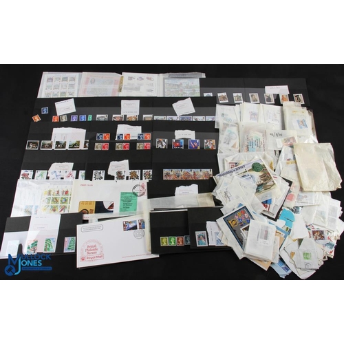 667 - Stamp Collection to include British Mint Stamps 1980-2000, Jersey & Gurnsey mint stamps a few on she... 