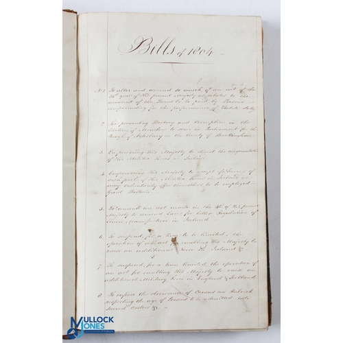 745 - Ireland - Parliamentary Bills 1804 - a bound volume of 29x bills, Ordered to be printed, many relati... 