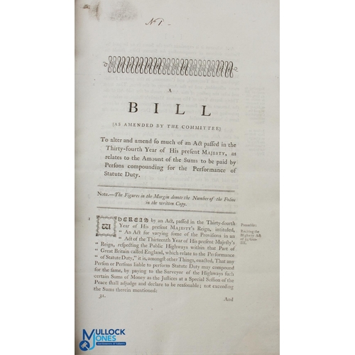 745 - Ireland - Parliamentary Bills 1804 - a bound volume of 29x bills, Ordered to be printed, many relati... 