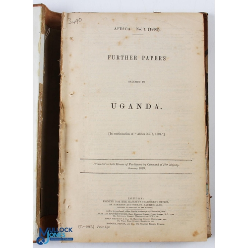 749 - Parliamentary Papers - Uganda 1893/6 - includes 8x various Papers; Report by Sir Gerald Portal on hi... 