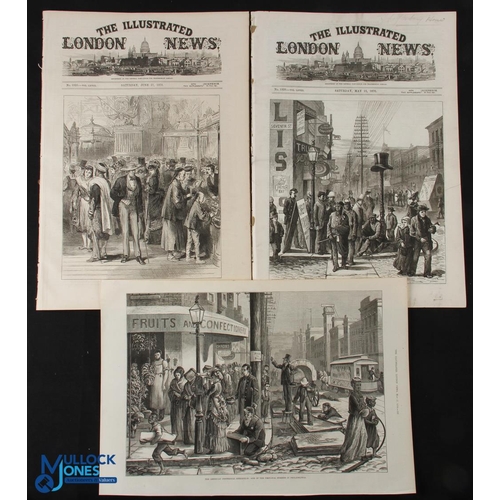 760 - American Centennial Exhibition - Philadelphia - 1876 - 2x issues May 13 and June 17 of the Illustrat... 