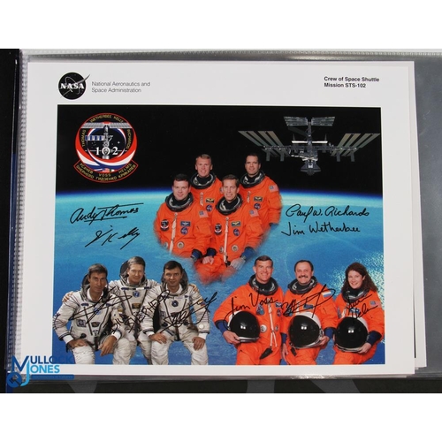 902 - NASA - Shuttle Missions fine set of approx. 48 colour 8x10 photographs showing the crews of Space Sh... 