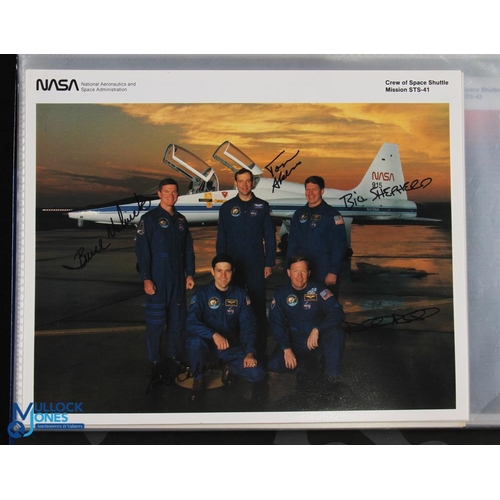 903 - NASA - Shuttle Missions fine set of approx. 48 colour 8x10 photographs showing the crews of Space Sh... 